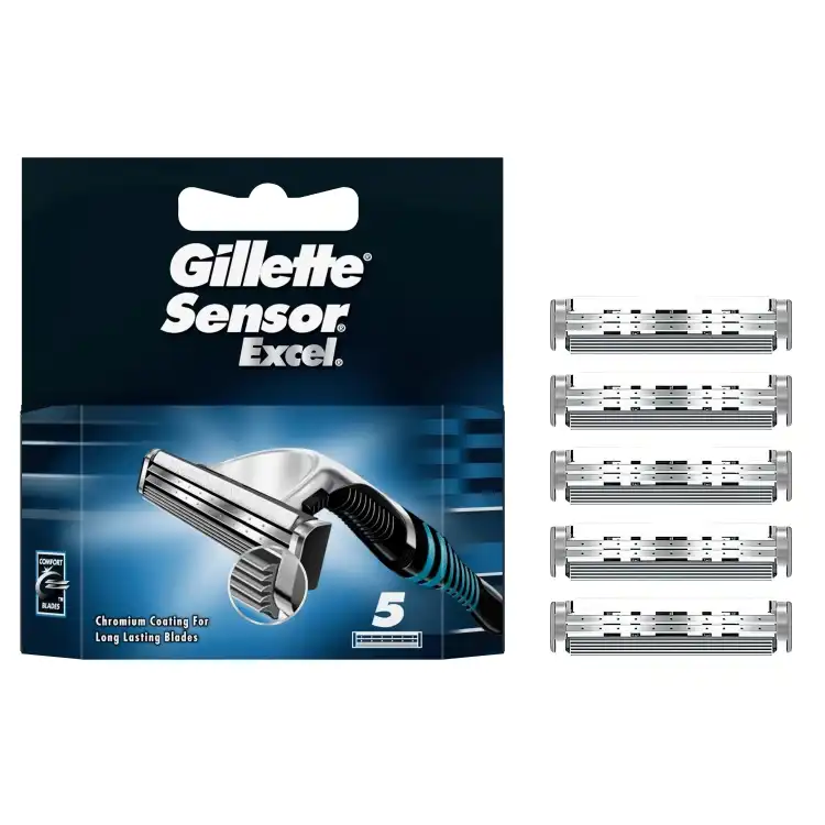 Eines der Produktbilder von Gillette Sensor Excel Rasierklingen 5er Packung