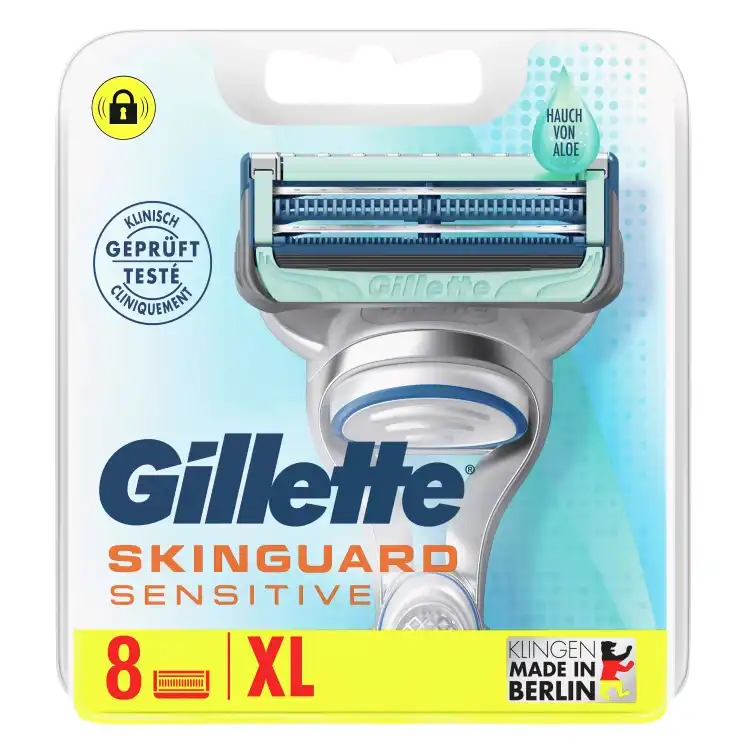 Eines der Produktbilder von Gillette Skinguard Sensitive Rasierklingen 8er Packung