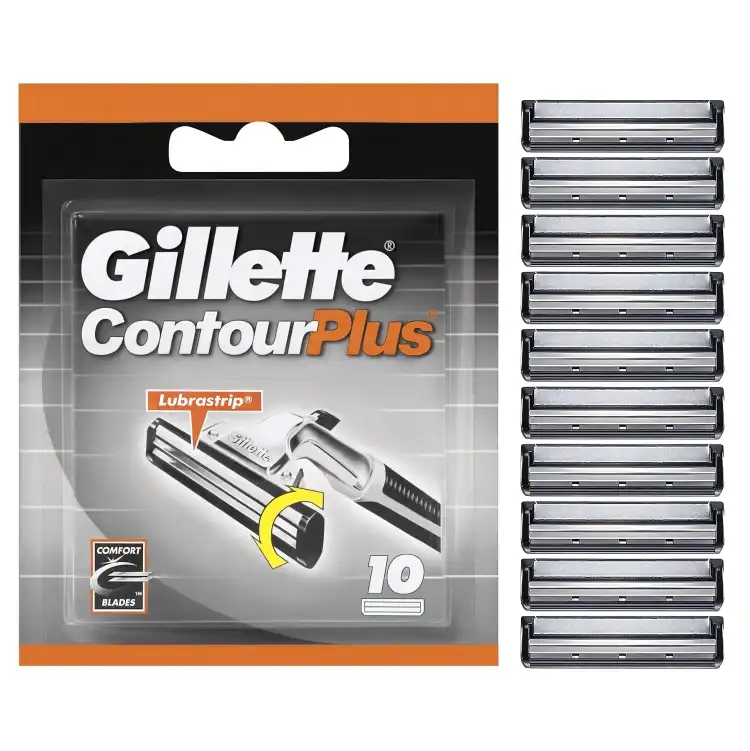 Eines der Produktbilder von Gillette Contour Plus Rasierklingen 10er Packung