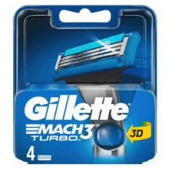 Eines der Produktbilder von Gillette Mach3 Turbo 3D Rasierklingen 4er Packung