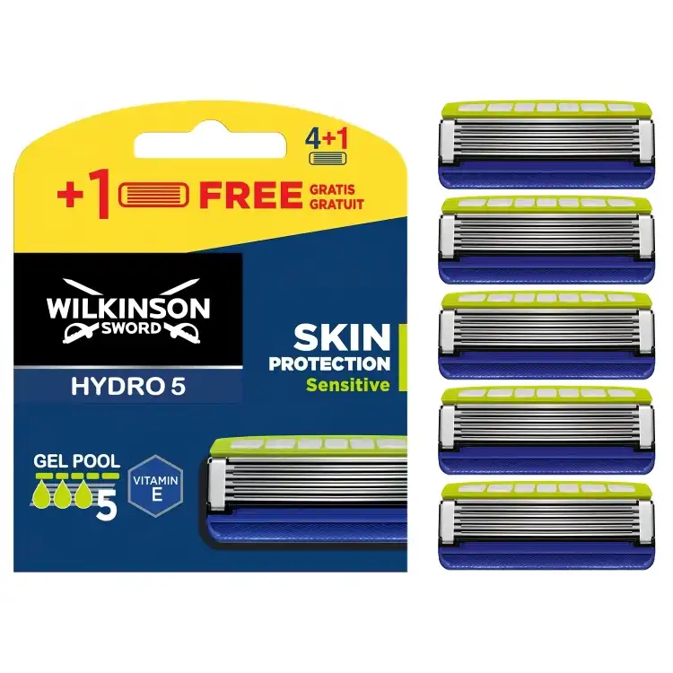 Eines der Produktbilder von Wilkinson Sword Hydro 5 Skin Protection Sensitive Rasierklingen 5er Packung