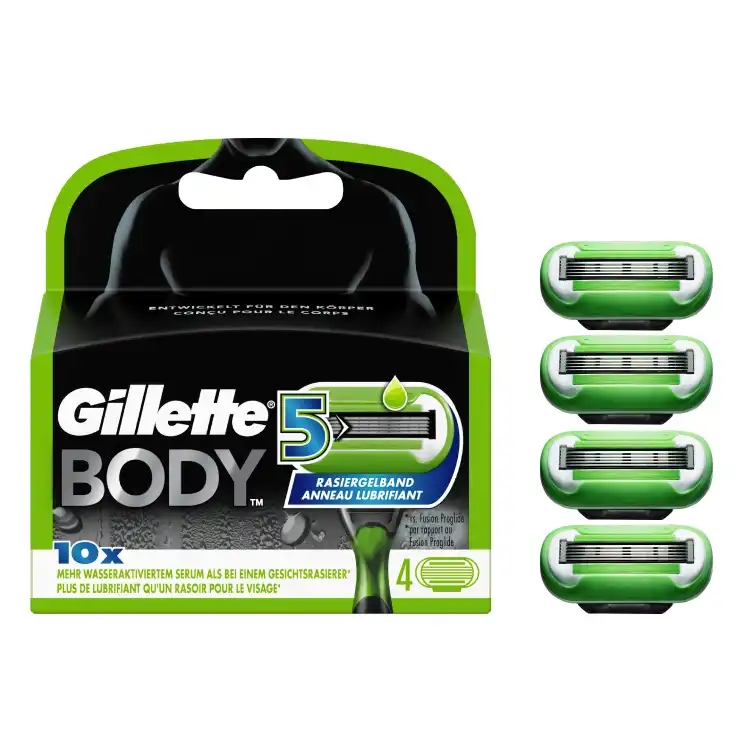 Eines der Produktbilder von Gillette Body5 Rasierklingen 4er Packung