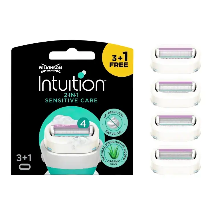 Eines der Produktbilder von Wilkinson Sword Intuition Sensitive Care Rasierklingen 4er Packung