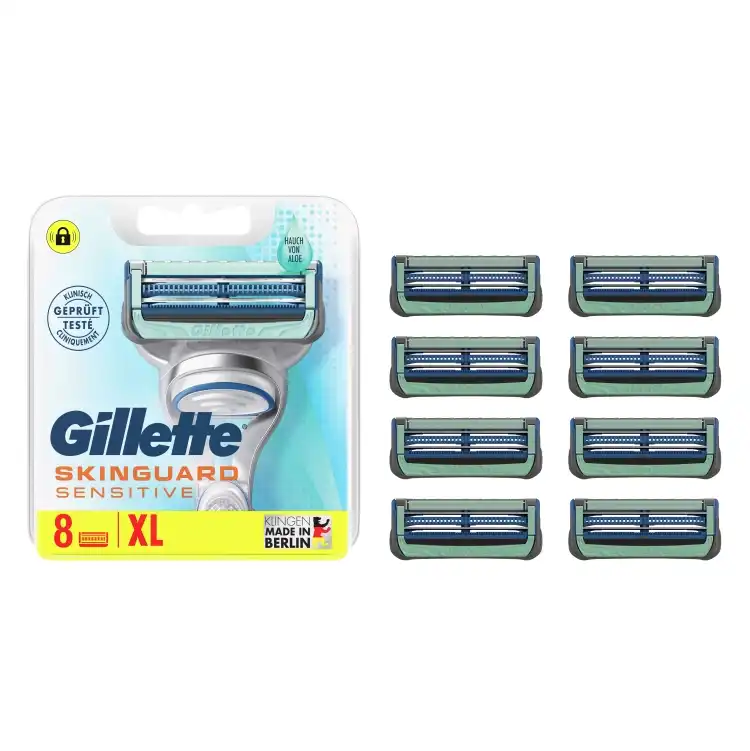 Eines der Produktbilder von Gillette Skinguard Sensitive Rasierklingen 8er Packung