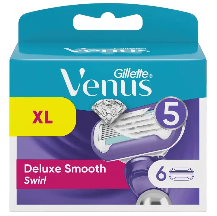 Eines der Produktbilder von Gillette Venus Deluxe Smooth Swirl Rasierklingen 6er Packung