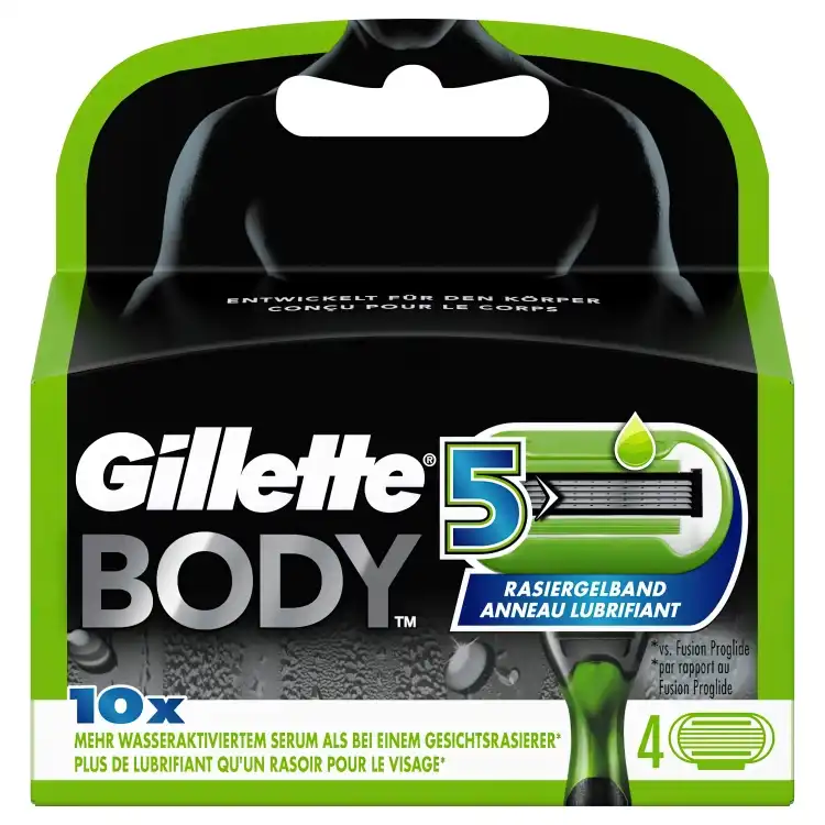 Eines der Produktbilder von Gillette Body5 Rasierklingen 4er Packung