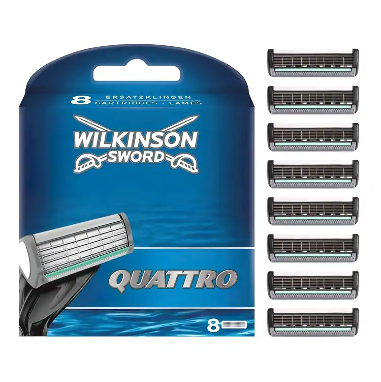 Eines der Produktbilder von Wilkinson Sword Quattro Rasierklingen 8er Packung